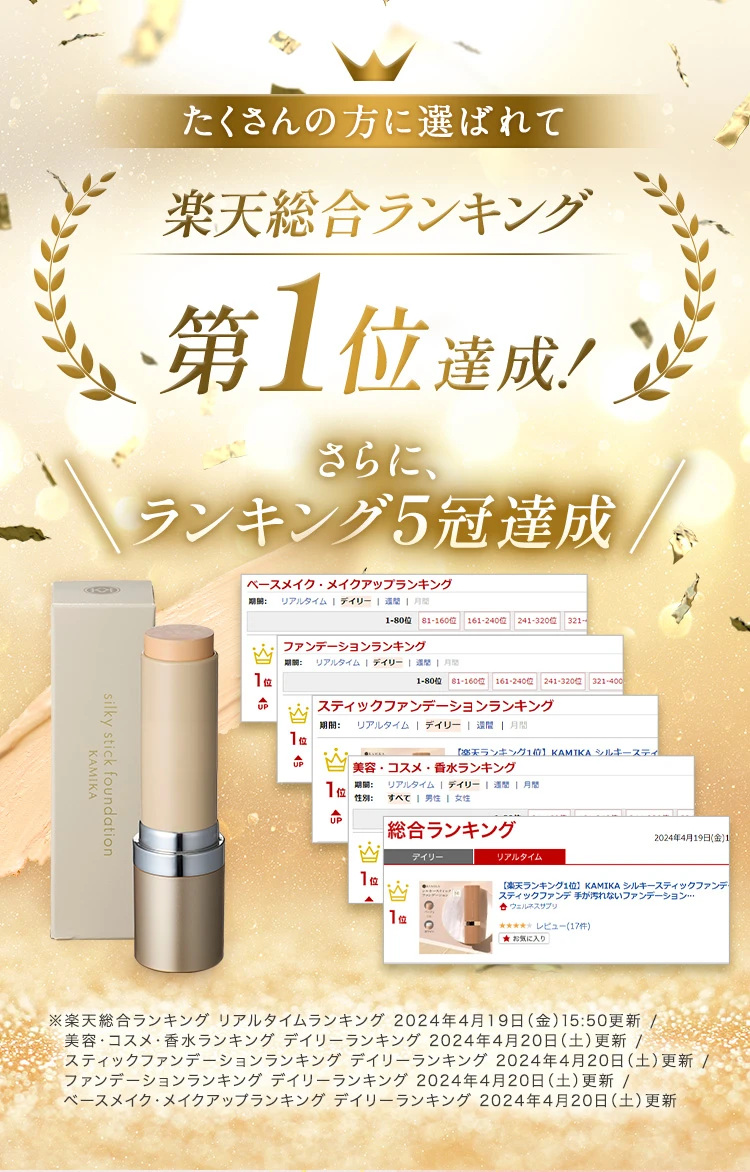 楽天総合ランキング第1位達成